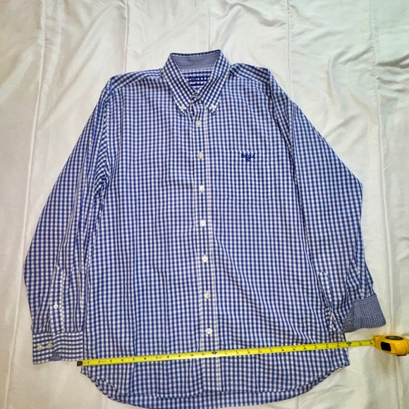 Barbour Other - Barbour Blue and White Checked Button-Down Shirt